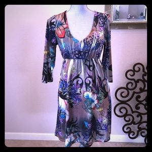 Ocean Breeze Colorful Studded Dress size M Unique